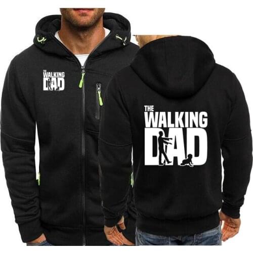 Spring Omnitee The Walking Dad Zipper Hoodies Men Hoodie Fathers Day Sweatshirts MenS Dad Gift Women Cardigan Streetwear Hoodie