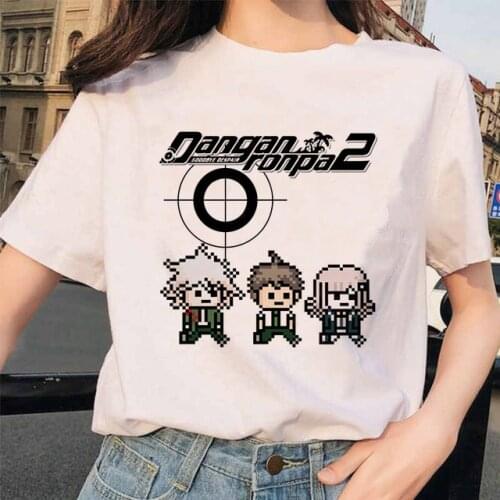 Danganronpa Ouma Kokichi T Shirt Unisex 90s Kawaii Funny T-shirt Women Cute Anime Danganronpa V3 Tshirt Tee Harajuku Female