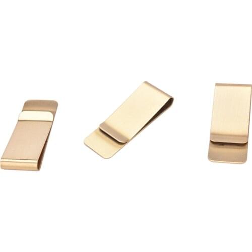 Gold Sliver Black Fashion Simple Silver Dollar Cash Clamp Holder Stainless Steel/Copper Money Clip Wallet For Men Women