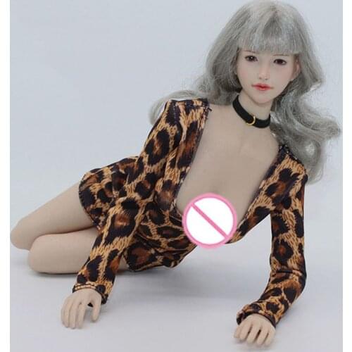 1/6 Female clothes sexy mini dress nightclub style leopard print for 12 inches TBL Ph action figure