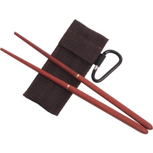 1 Pair Chopsticks Lightweight Wood Folding Chopsticks For Camping Picnic Foldable Retractable Chopsticks Tableware