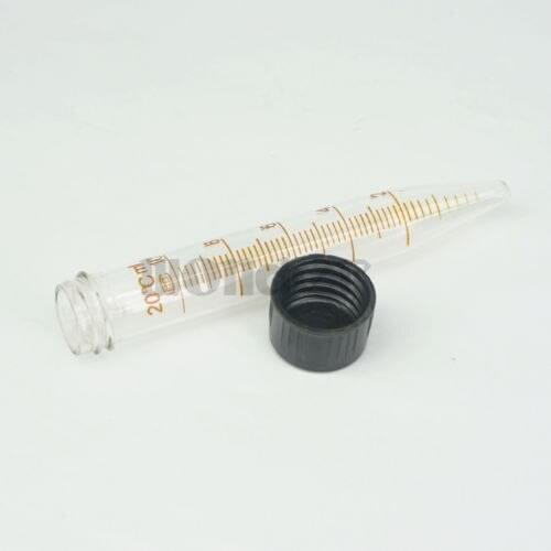 10ml Lab Glass Centrifuge Tube V-bottom Screw Cap With Scale Line Experimental