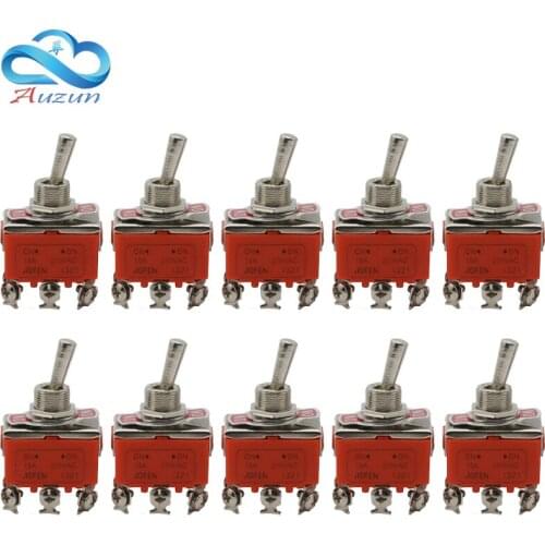 10pce rocker switch E-TEN1321 button switch shake the power switch ON-OFF 6 foot 2 gears toggle switch