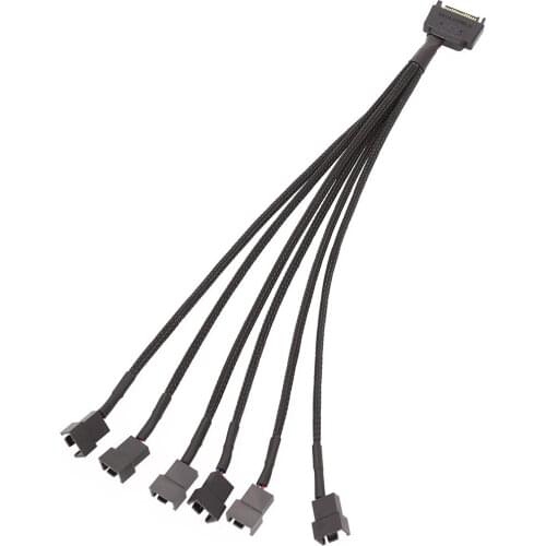 2PCS Power Supply SATA 15Pin Revolution Case Fan Cable SATA Transfer Fan Small 4P3P 30 Cm Set of Net