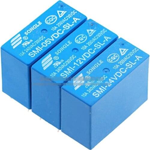 2PCS/LOT Relay SMI-05VDC-SL-A SMI-12VDC-SL-A SMI-24VDC-SL-A 10A 4PIN