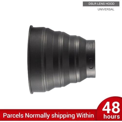 2021 NEW Universal Camera Lens Hood Anti-reflective Silicone Hood 54-112mm Lens for Nikon Canon Sony DSLR Cameras