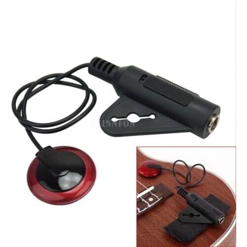 50Pcs/Lot AD-20 Guitar Violin Viola Cello Banjo Contact Micro Pickup with Strap Button Hanger Wholesale Free shipping