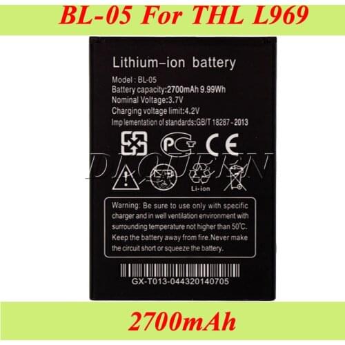 2250mAh BL-05 For THL L969 Battery Batterie Bateria AKKU Accumulator
