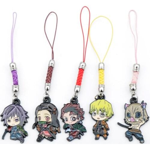 Anime Cartoon Demon Slayer Keychain Womens Tanjirou Kamado Nezuko Tomioka Giyuu Kimetsu No Yaiba Acrylic Key Chain