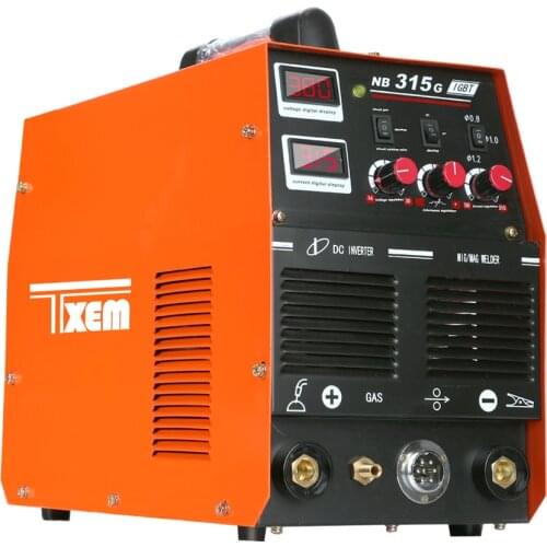 MIG/MAG-315 TAP MIG MAG welding machine CO2 gas shielded arc welder 315 Amp wire feeder inside compact
