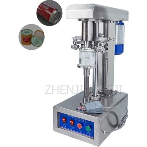Commercial Cans Sealer Desktop Horses Mouth Iron Plastic Bottle Paper Can Capping Machine Electric Aluminum Cap Sealing Machine