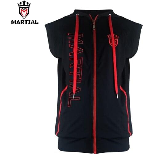 Martial :Fitness hoodies comfortable mma jogger sweater crossfit zipper sweatshirts