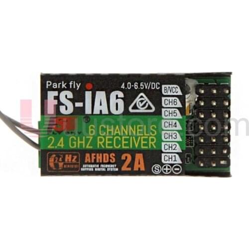 Hotsale FlySky FS-iA6 6CH AFHDS Receiver 2.4G antenna Compatible flysky I6A Transmitter FPV Racer Parts for racing drone I6S