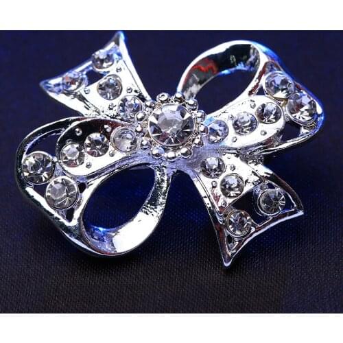 Personality Bow-knot Brooch Jewelry For Women/men Fashion Jewelry Brooch Pins Metal Scarf Wedding Gift Diy Jewellery Accessories