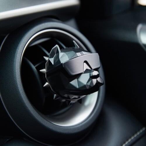 Creative Bulldog Car Decoration Fragrance Scent Voiture Air Freshener Car Perfume Car Auto Geur Clip Diffuser Drop Shipping