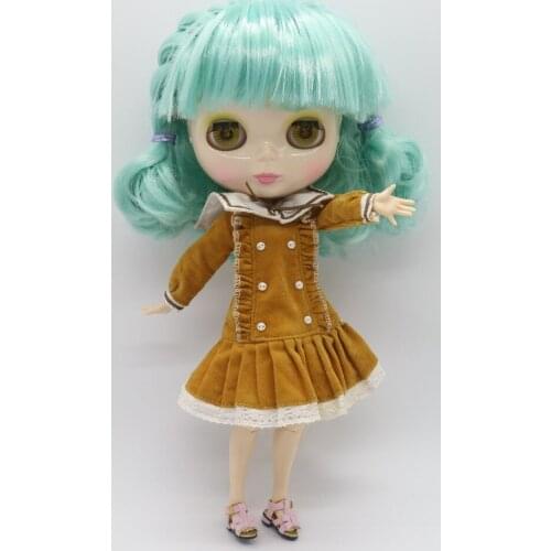 201709 Nude blyth Doll ,joint body doll green hair,Factory doll Suitable For DIY Change BJD Toy For Girls