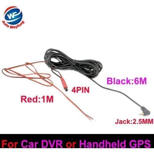 Hot Selling Car rearview Rear View Camera Cable line 4PIN TO 2.5MM For Car DVR or Handheld GPS