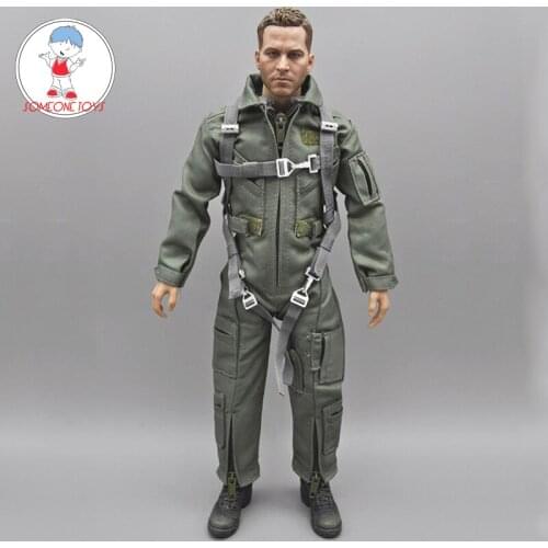 1/6 Scale Male Combat Suit Soldier Pilot Jumpsuit Chest Hanging accessories Set for 12" action Body Figure jiaou doll DIY toys