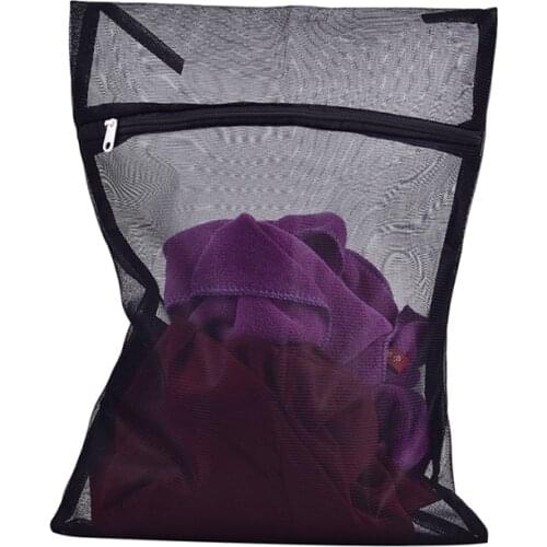 Clothes Washing Machine Laundry Bag With Zipper Nylon Mesh Net Bra Washing Bag