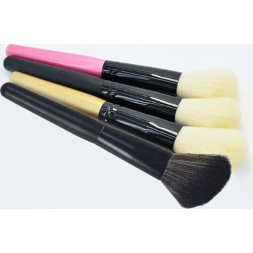 Mei nai qi 1Pc Oblique Head Rayon Makeup Brush Cheek Contour Makeup Foundation Powder Blush Brush Beveled Tip Brush