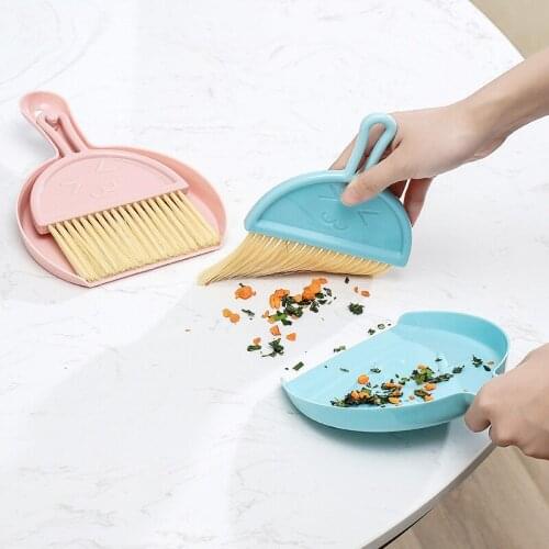 Mini Desktop Sweep Cleaning Brush table Small Broom multi-function can be hanging desk Dustpan Set New Fashion