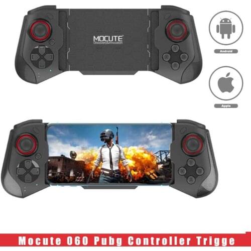 Mocute Gamepad 060 PUBG Controller For Cellphone Ios Android Wireless Bluetooth-compatible Telescopic Joysticks For Mobile Phone