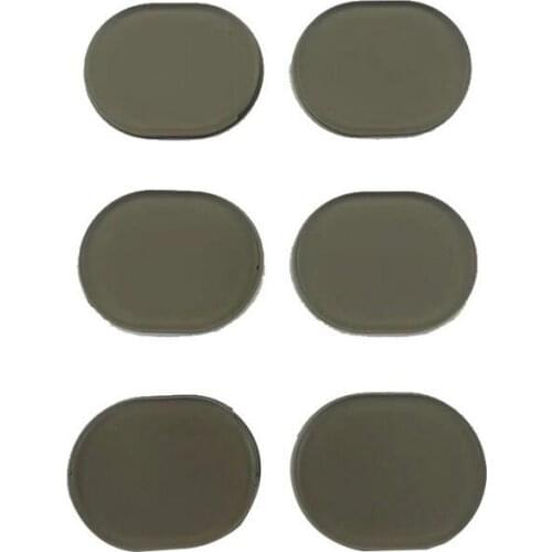 6PCS Transparent Silicone Self-adhesive Drum Set Snare Drum Mute Pad Silencing Sticker Dumb Drum Pad Vibration Pad Musical Instr