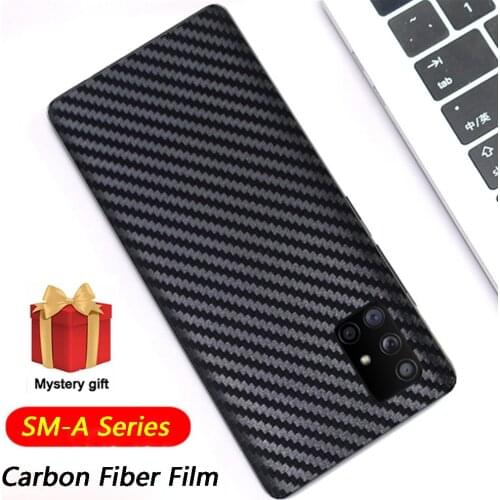 New 3D Carbon Fiber Back Film For Samsung Galaxy A20S A30S A40S A50S A70S A51 A71 A10 A20 A30 A40 A50 A60 A70 A80 A90 Stickers
