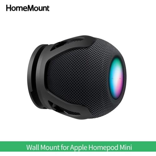 HomeMount Wall Mount Bracket Shelf for Apple HomePod Mini Speaker Space-Saving Sturdy Stand Holder Built-in Cable Management