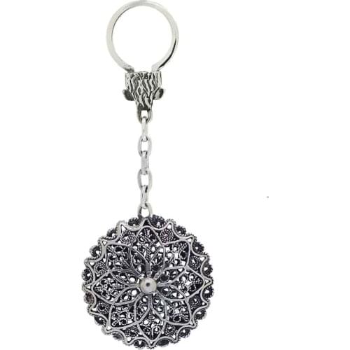 Is Oxidized Filigree Silver Keychain Midyat