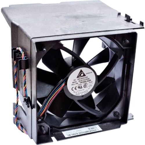 AUC1212DE YK550-A00 12cm 12038 120x120x38mm 120mm fan DC12V 1.00A 121.53 cfm 4 lines 5pin for chassis server fan