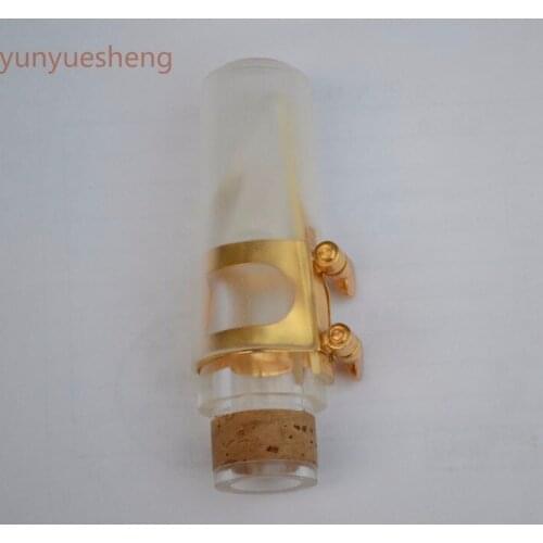 Clear Bb clarinet mouthpiece kit gold plated part new