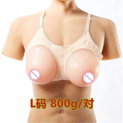 Silicone Fake False Breast crossdresser silicone breast form silicone breast chest prosthesis 800g (CC,D,E) Free shipping