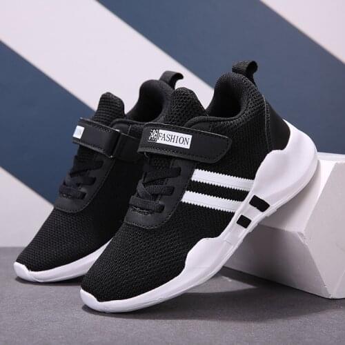 Sport Kids Sneakers Children Casual Shoes For Boys Sneaker Girls Shoe Rubber Patchwork Hook&Loop Breathable Mesh sapato infantil