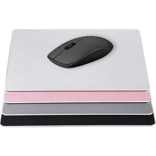Slim Sleek Anti-Slip Aluminum Alloy Computer Gaming Mouse Pad Mat Mice Mousepad