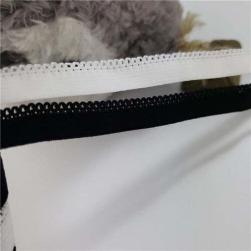 100Meters Elastic Lace Band White Black Ribbon Lingerie Laces Trim Sewing 10mm Width DIY Garment Bra Underwear Accessories
