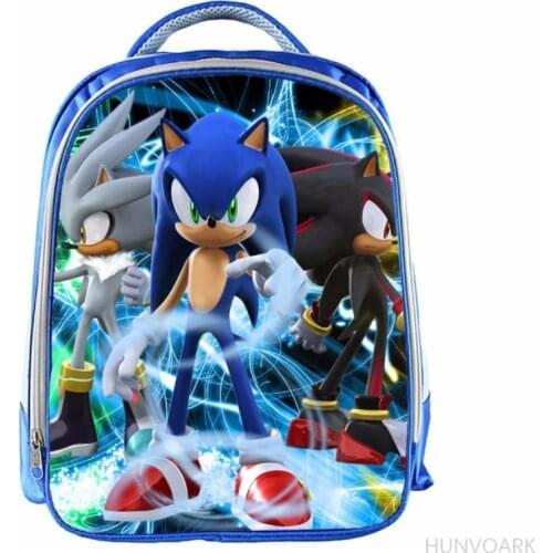 13 Inch SONIC RACING Backpack Kids Bag Kindergarten Bag Waterproof Backpack Daily Backpack Childrens Backpack