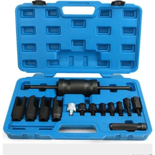 14pcs universal diesel injectors pull maintenance tools injector sensor disassembly sleeve injector induction disassembly sleeve