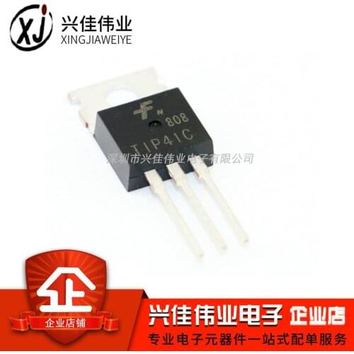 20/PCS NEW New Tip41 Tip41c Transistor NPN Direct Plug TO-220 Darlington Triode 6A/100V