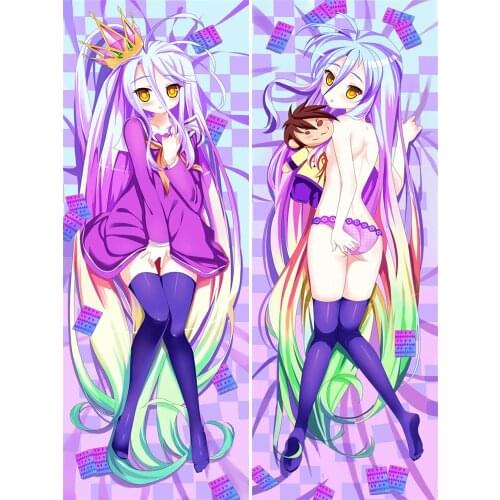 2018-July Anime pillowcase NO GAME NO LIFE Characters sexy girl Shiro Dakimakura body pillow cover case hugging body pillowcase