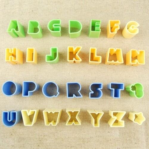 28PCS/SET Alphabet/Letters Shape Cookie Cutter Mold Biscuit Tool Kitchen Cake Decorating