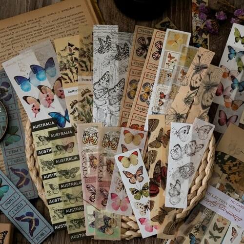 30 pcs Retro Art Collection Book Series Decorative washi Stickers Scrapbooking diy Label Diary Stationery Album Journal Planner