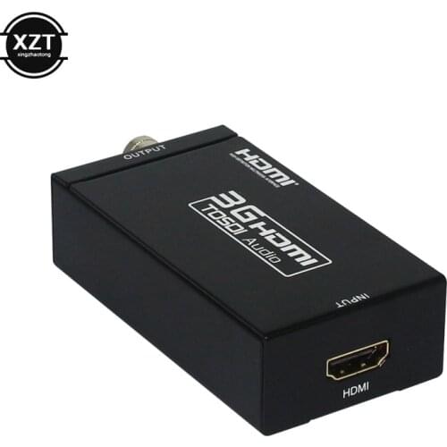 3G HDMI to SDI Converter Audio Video HD-SDI/3G-SDI Adapter 1080P Converter Powered EU/US/UK/AU Plug for Camera Monitor HDTV