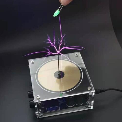 Bluetooth Music Tesla coil high frequency and high voltage generator magnetic storm coil palm arc touchable lightning