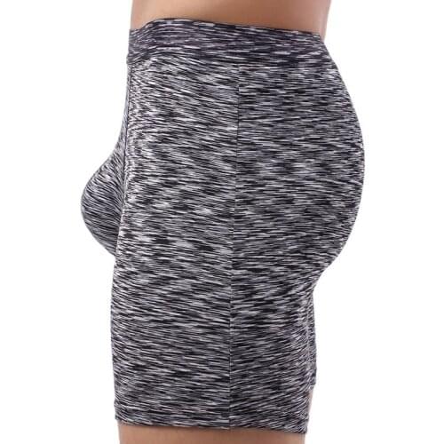 Mens Long Boxer Shorts Sexy Men Boxer Underwear Male Slip Panties Boxershorts High Quality Man Long Underpants European Size XXL