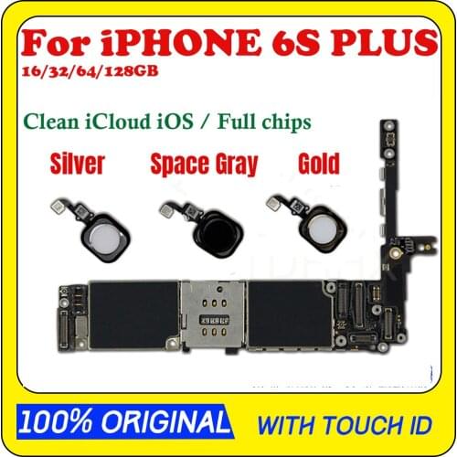 Clean iCloud Support GSM WCDMA LTE 4G Network Replace Plate for iPhone 6S Plus Motherboard with Full Chips iOS System Good Test