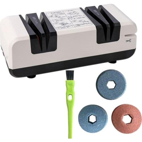 Electric Knife Sharpeners Automatic Professional Chef Quick Sharpening Machine USB for Kitchen All Knives Scissors