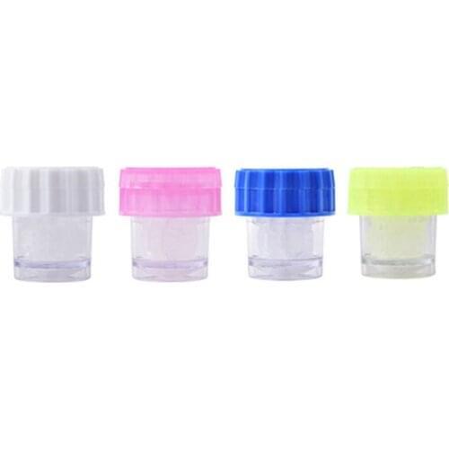Contact Lens Cleaner Case Box Manual Rotation Type Plastic Container Storage Holder For Travel Eyes Travel Kit