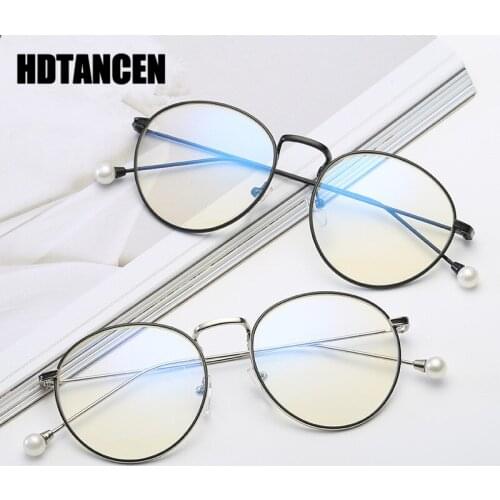 HDTANCEN Computer Glasses Frames Anti Blue Rays Radiation Men Women Square Eye PC Glasses Frames Unisex Optical Print Glasses