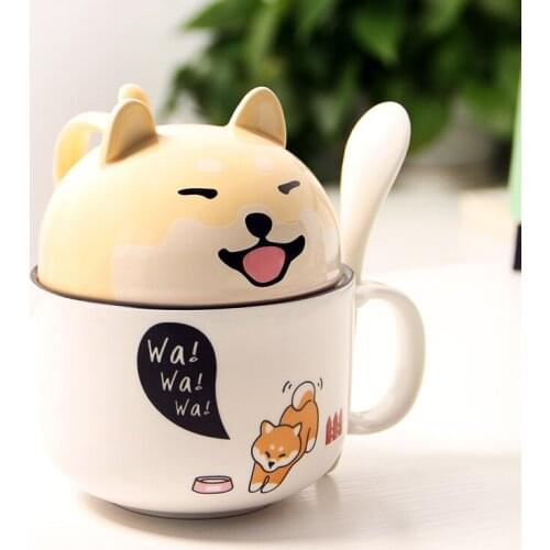 Shiba Inu Mug Trend Personality Cup Funny Boys And Girls Fun Water Cup Kitten Ceramic